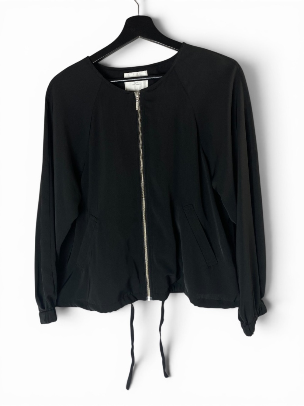 Items Urban Research Black Zip Bomber Jacket Pleated Back Japanese Free Size